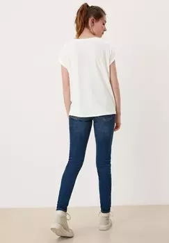 Базовая футболка LOOSE FIT QS, кремовый