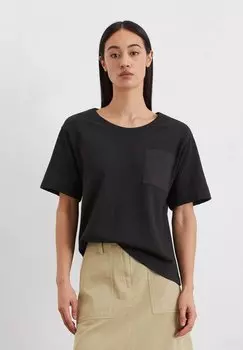 Базовая футболка LOOSE MIT AUFGESETZTER TASCHE Marc O'Polo, черный
