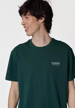 Базовая футболка LOOSE WEAR Hummel, темно-зеленый