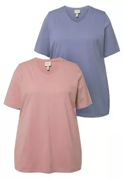 Базовая футболка LOT DE 2 Ulla Popken, фиолетовый