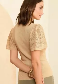 Базовая футболка Love & Roses, коричневый