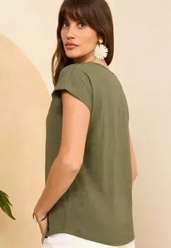 Базовая футболка Love & Roses, зеленый