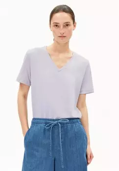 Базовая футболка LUALAA V-NECK ARMEDANGELS, фиолетовый