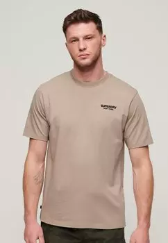 Базовая футболка LUXURY Superdry, бежевый