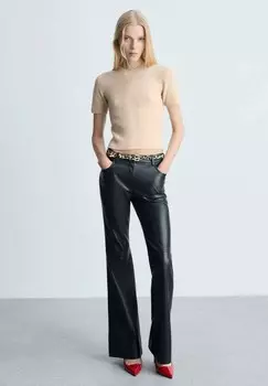 Базовая футболка Mango, бежевый