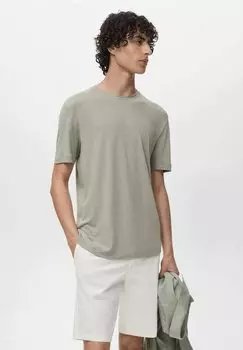 Базовая футболка Mango, цвет Gunmetal