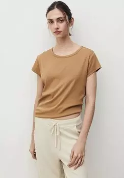 Базовая футболка Mango, горчично-желтый