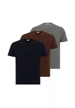 Базовая футболка MARCIN 3 PACK dandalo, темно-синий