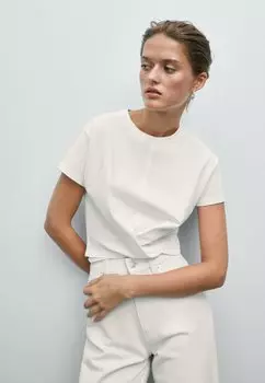 Базовая футболка Massimo Dutti, белый