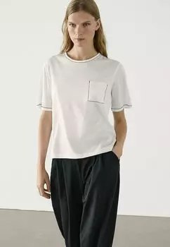 Базовая футболка Massimo Dutti, белый