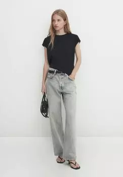 Базовая футболка Massimo Dutti, черный