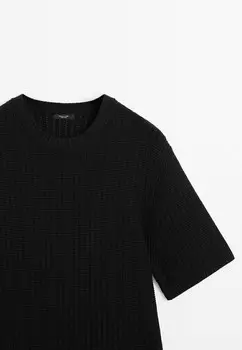 Базовая футболка Massimo Dutti, черный