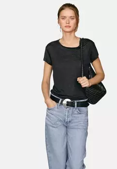 Базовая футболка Massimo Dutti, черный