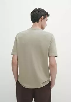 Базовая футболка Massimo Dutti, хаки