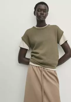 Базовая футболка Massimo Dutti, зеленый