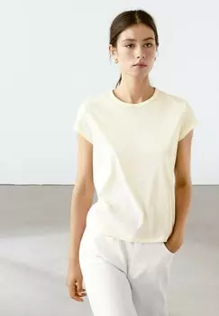 Базовая футболка Massimo Dutti, желтый