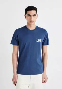 Базовая футболка MEDIUM WOBBLY TEE Lee, темно-синий