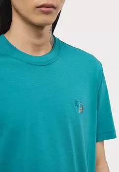 Базовая футболка Mens Line Zebra PS Paul Smith, зеленый