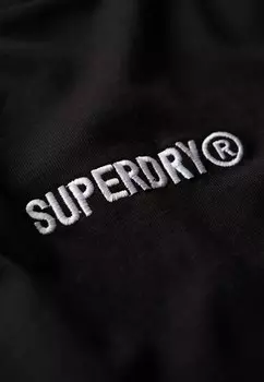 Базовая футболка MICRO LOGO GRAPHIC LOOSE Superdry, черный