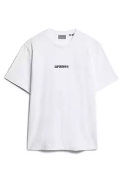 Базовая футболка MICRO LOGO GRAPHIC LOOSE Superdry, белый