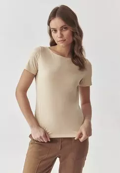 Базовая футболка MIKAJA TATUUM, бежевый