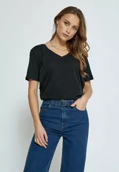 Базовая футболка MILETI V-NECK TEE Minus, цвет black
