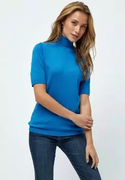 Базовая футболка MILIMA ROLL NECK KNIT Minus, цвет ocean blue