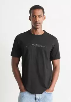 Базовая футболка MINIMAL LOGO TEE Calvin Klein Jeans, черный