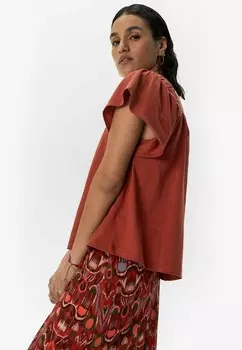 Базовая футболка MIT ECKIGEM AUSSCHNITT Sissy-Boy, темно-красный