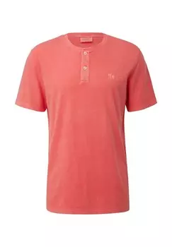 Базовая футболка MIT HENLEYAUSSCHNITT s.Oliver, цвет Mottled Pink