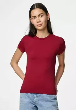 Базовая футболка MIT KURZEN RMELN FYLLA Pieces, темно-красный