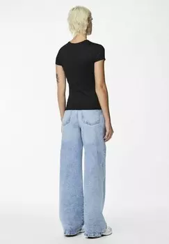 Базовая футболка MIT KURZEN RMELN PCFYLLA Pieces, черный