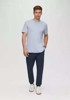 Базовая футболка MIT LAYERING DETAIL QS, цвет Mottled Light Blue