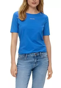 Базовая футболка MIT LOGOPRINT s.Oliver, синий