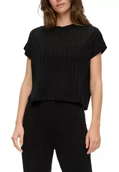 Базовая футболка MIT MUSTERSTRUKTUR QS, черный