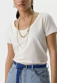 Базовая футболка MIT RUNDEM AUSSCHNITT Sissy-Boy, белый