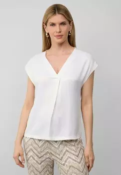 Базовая футболка MIT V-AUSSCHNITT - Blouse s.Oliver BLACK LABEL, белый