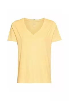 Базовая футболка MIT V-AUSSCHNITT camel active, оранжевый