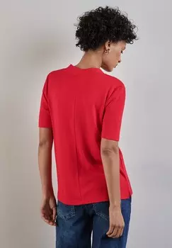 Базовая футболка MIT V-AUSSCHNITT Street One, красный