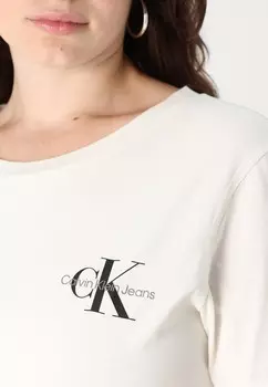 Базовая футболка MONOLOGO 2 PACK Calvin Klein Jeans Plus, кремовый