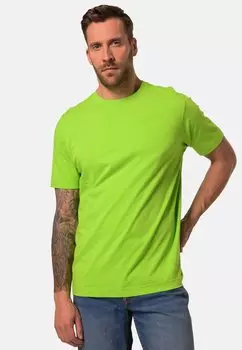 Базовая футболка MOTIV AUF DER BRUST,RUNDHALSAUSSCHNITT JP1880, неоновый зеленый