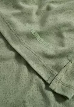 Базовая футболка MT LIGHT BURNOUT Hummel, зеленый