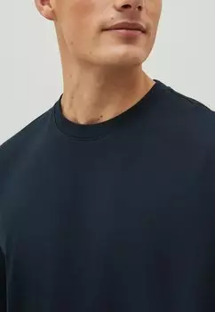 Базовая футболка Next, темно-синяя Essential Crew Neck