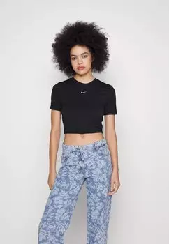 Футболка женская Nike короткая, черный