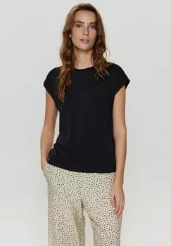 Базовая футболка NULIZY Nmph, цвет caviar