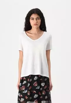 Базовая футболка OBJTHEA V NECK Object, белый