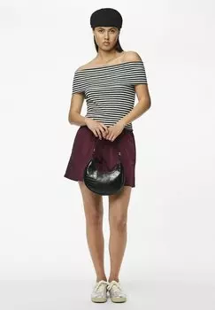 Базовая футболка OFF SHOULDER PCLAYA Pieces, черный