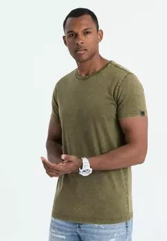 Базовая футболка Ombre, оливково-зеленая