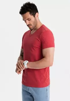 Базовая футболка Ombre, темно-красный мраморный