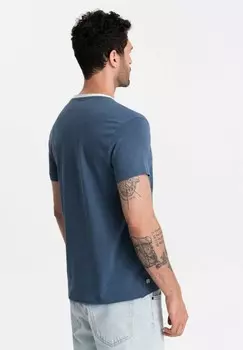 Базовая футболка Ombre, темно-синий